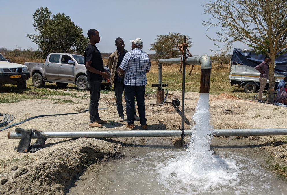 <p>Uchimbaji wa kisima eneo la Mwankoko kupitia Mradi wa Maji wa Miji 28.</p>